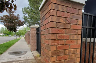 Post And Fence masonry project