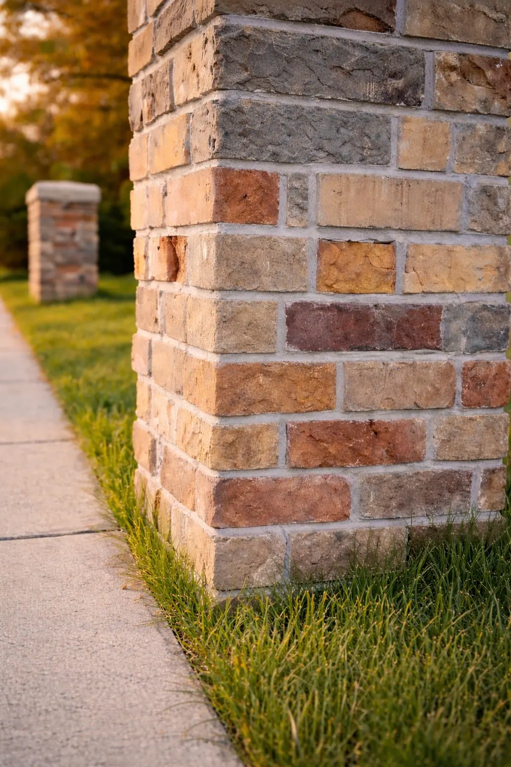 Brick Remodel After showing new masonry or remodel work tied into the home’s exterior style.