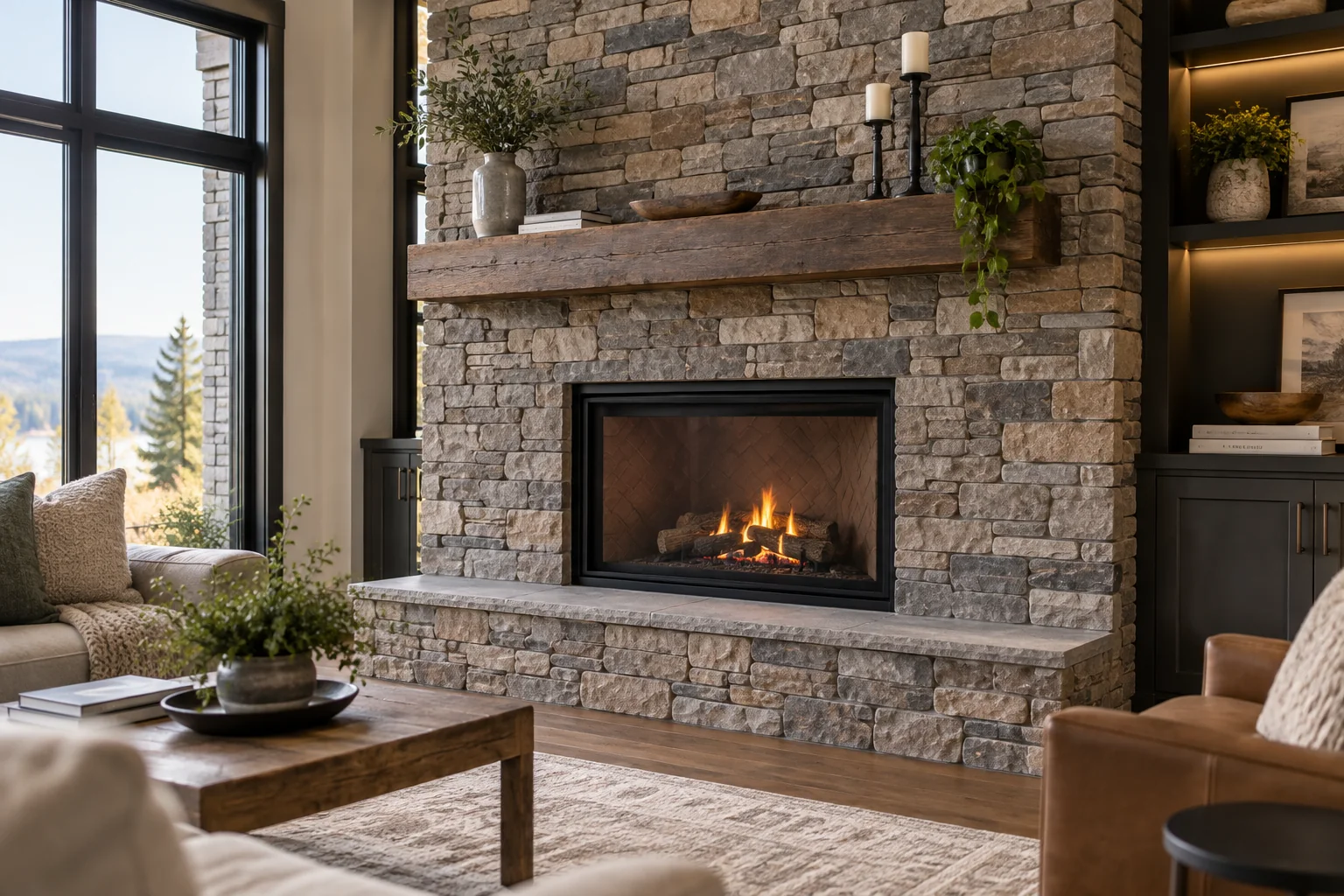 Faux or Cultured Stone by Rockn-It Masonry