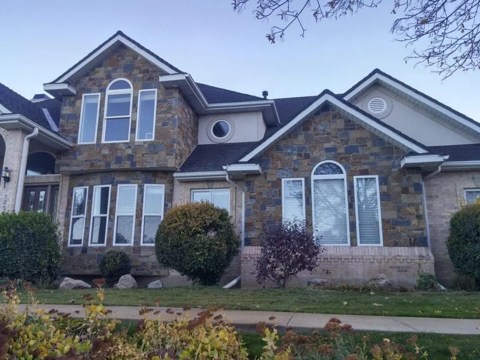 Veneer Stone Wall with visible stone texture, color, and joint detail for comparing masonry finish options.